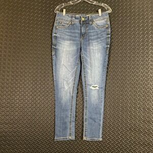Seven7 Jeans Blue Skinny Mid Rise Denim‎ Jeans Women's Size 4